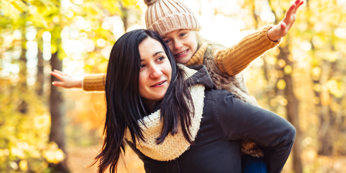 young mom with child